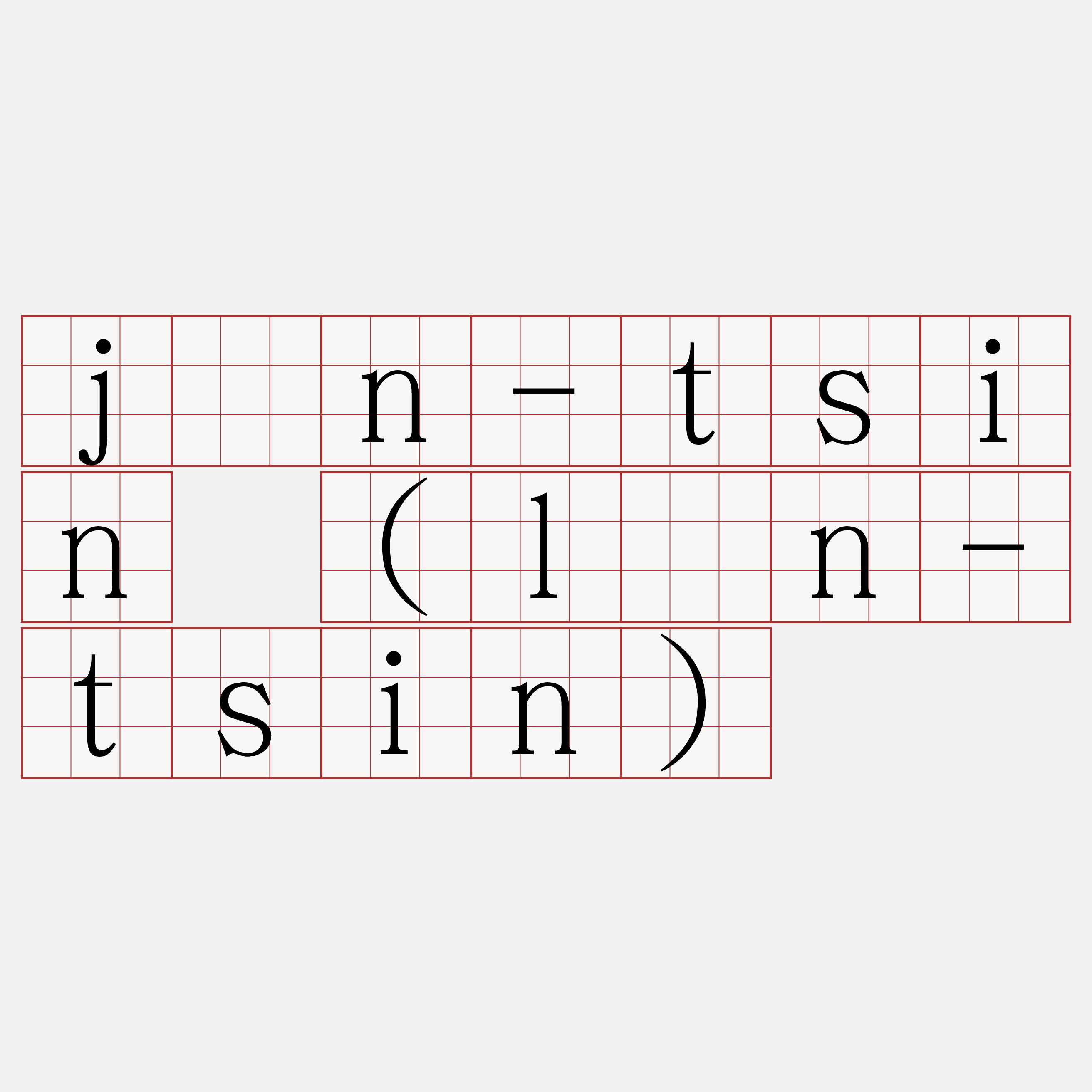 jīn-tsin (līn-tsin)